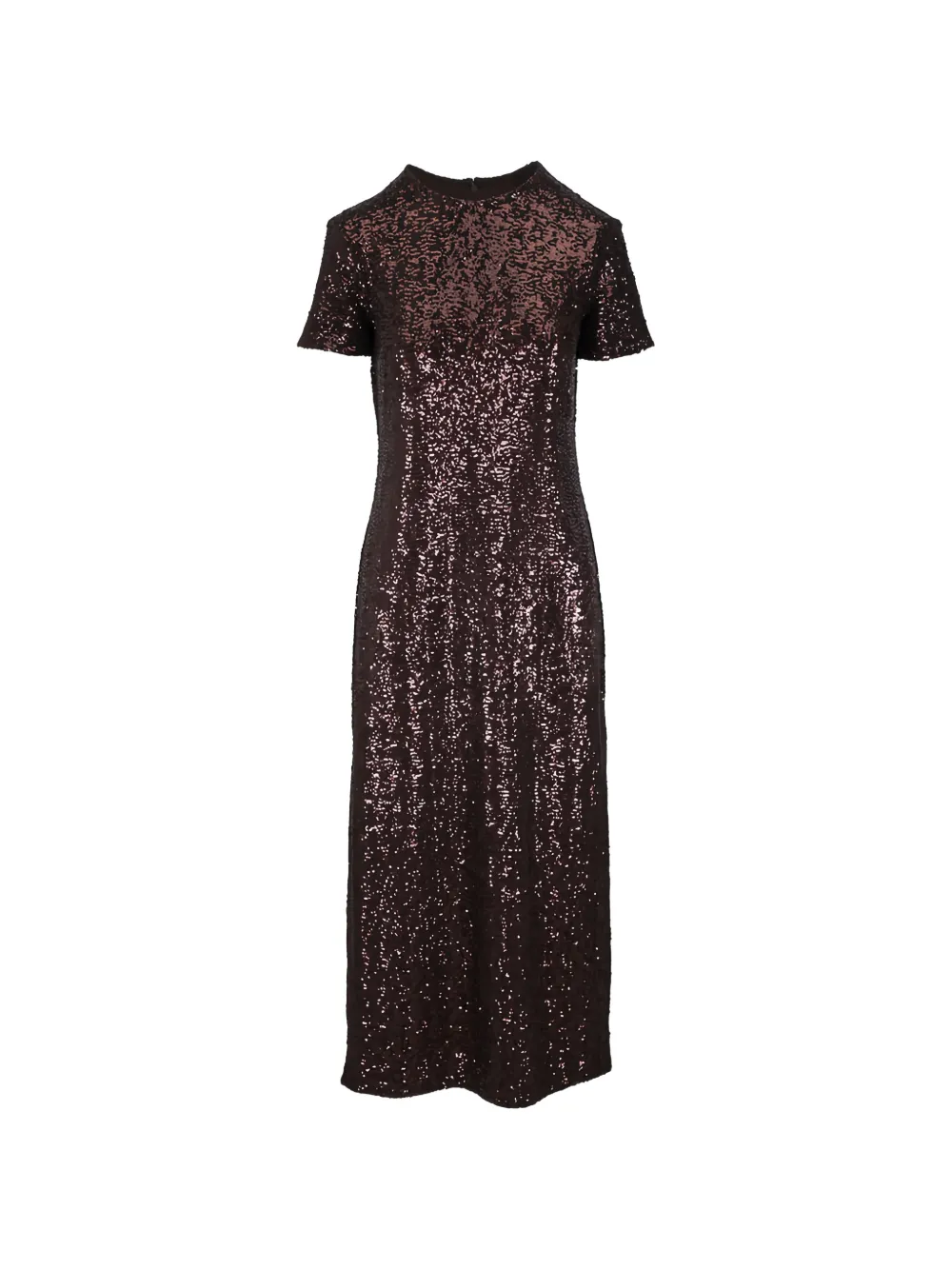Michael Kors sequin short-sleeve dress - Marrone