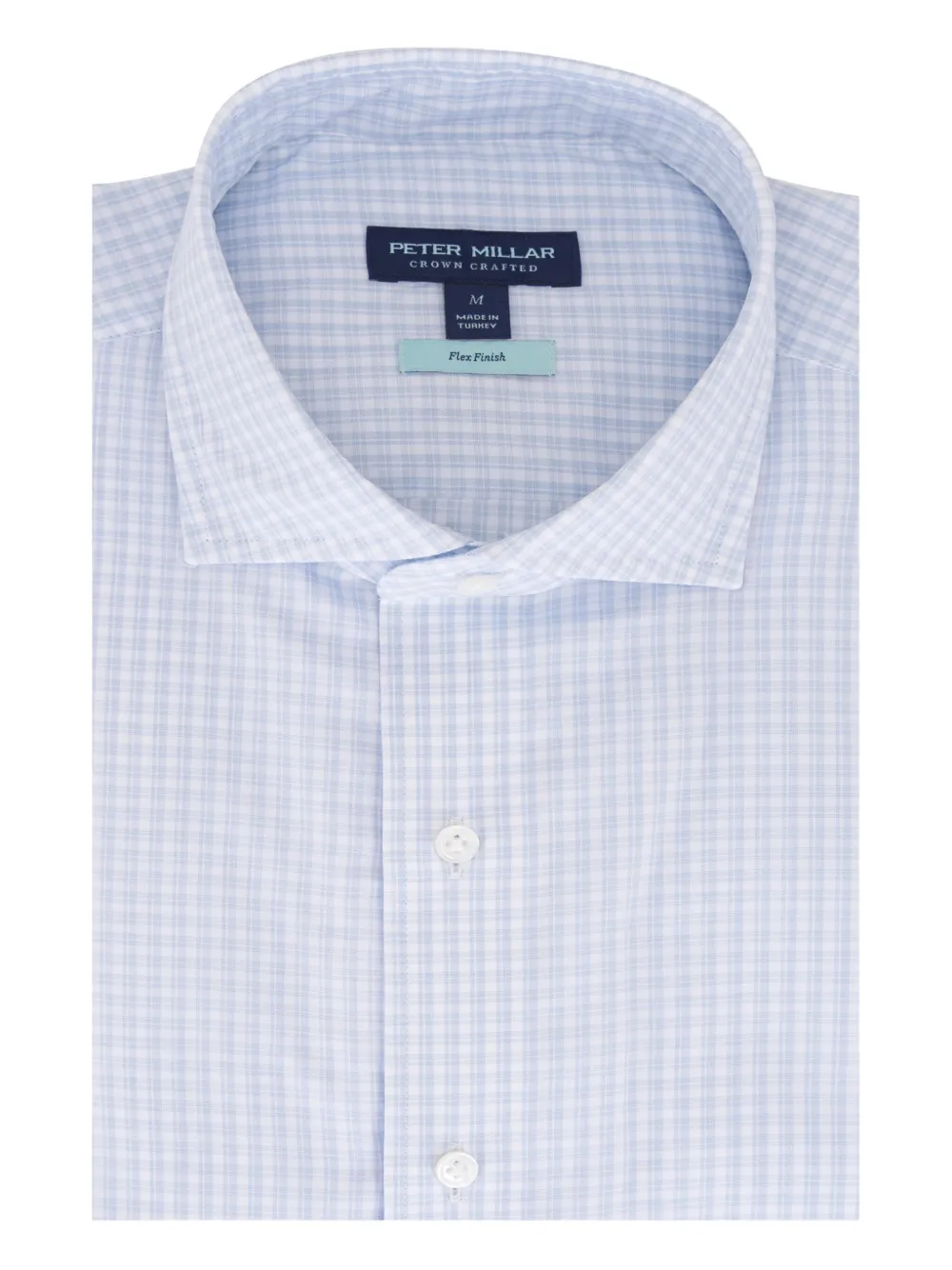 Peter Millar Gingham-check Buttoned Shirt In Blue