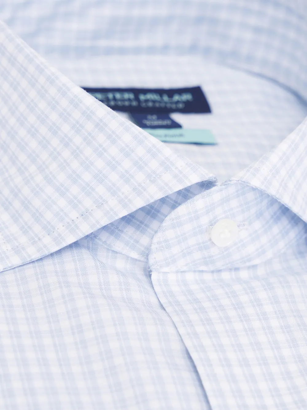Peter Millar Gingham-check Buttoned Shirt In Blue