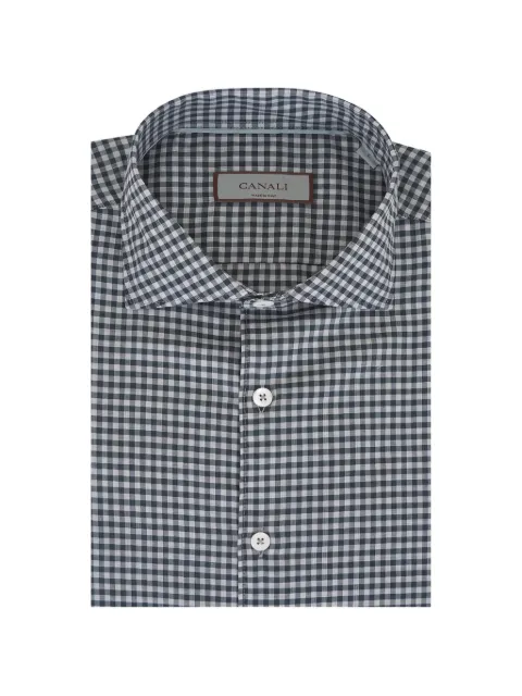 Canali gingham-check shirt