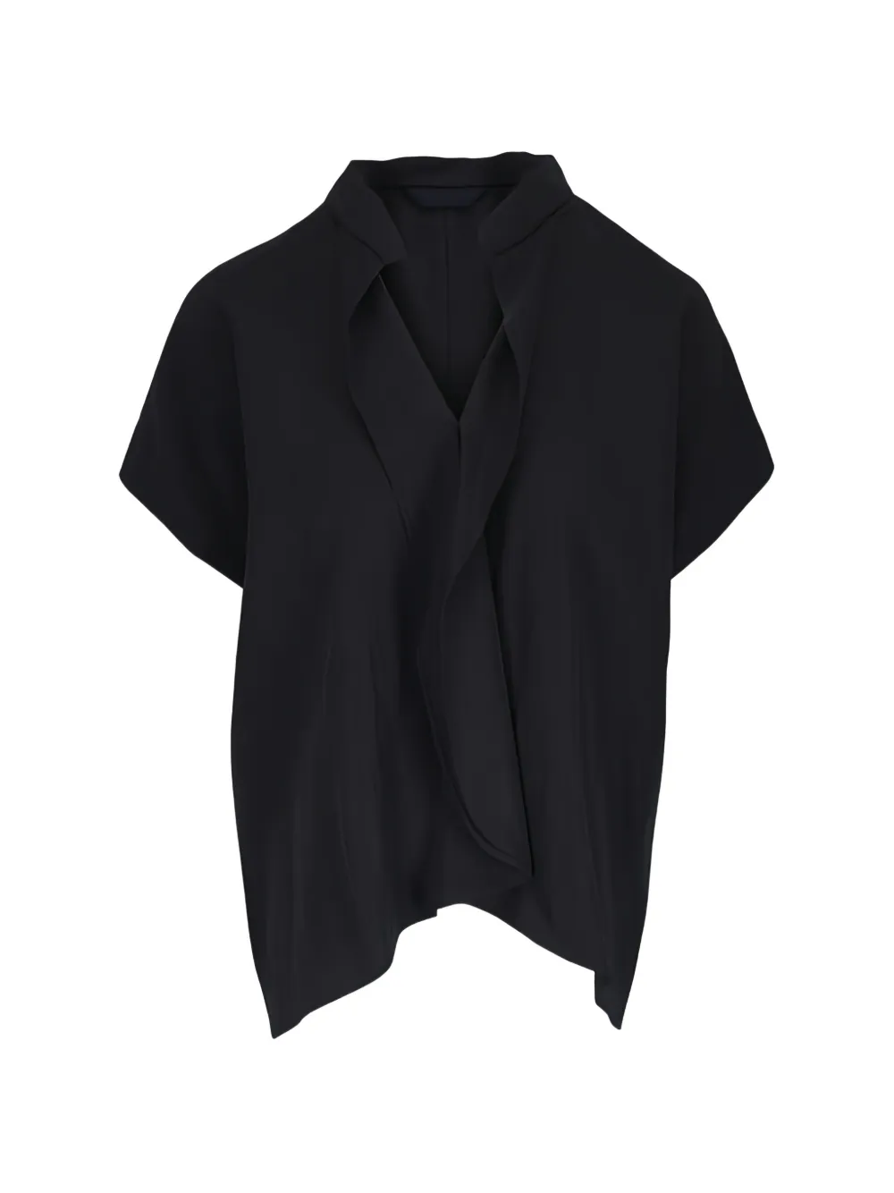 Zero + Maria Cornejo V-neck top - Nero