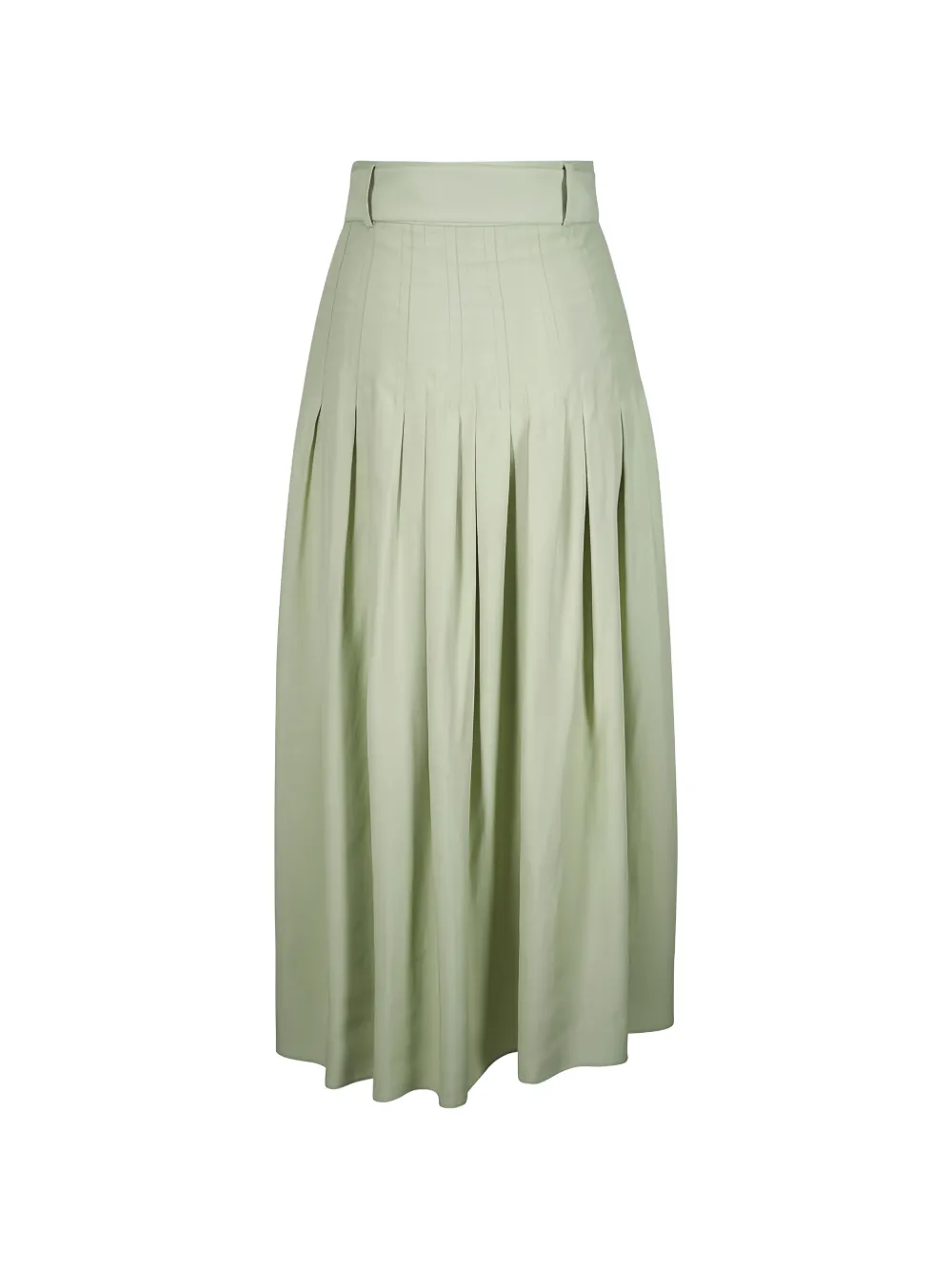 Akris Punto pleated belted skirt - Groen