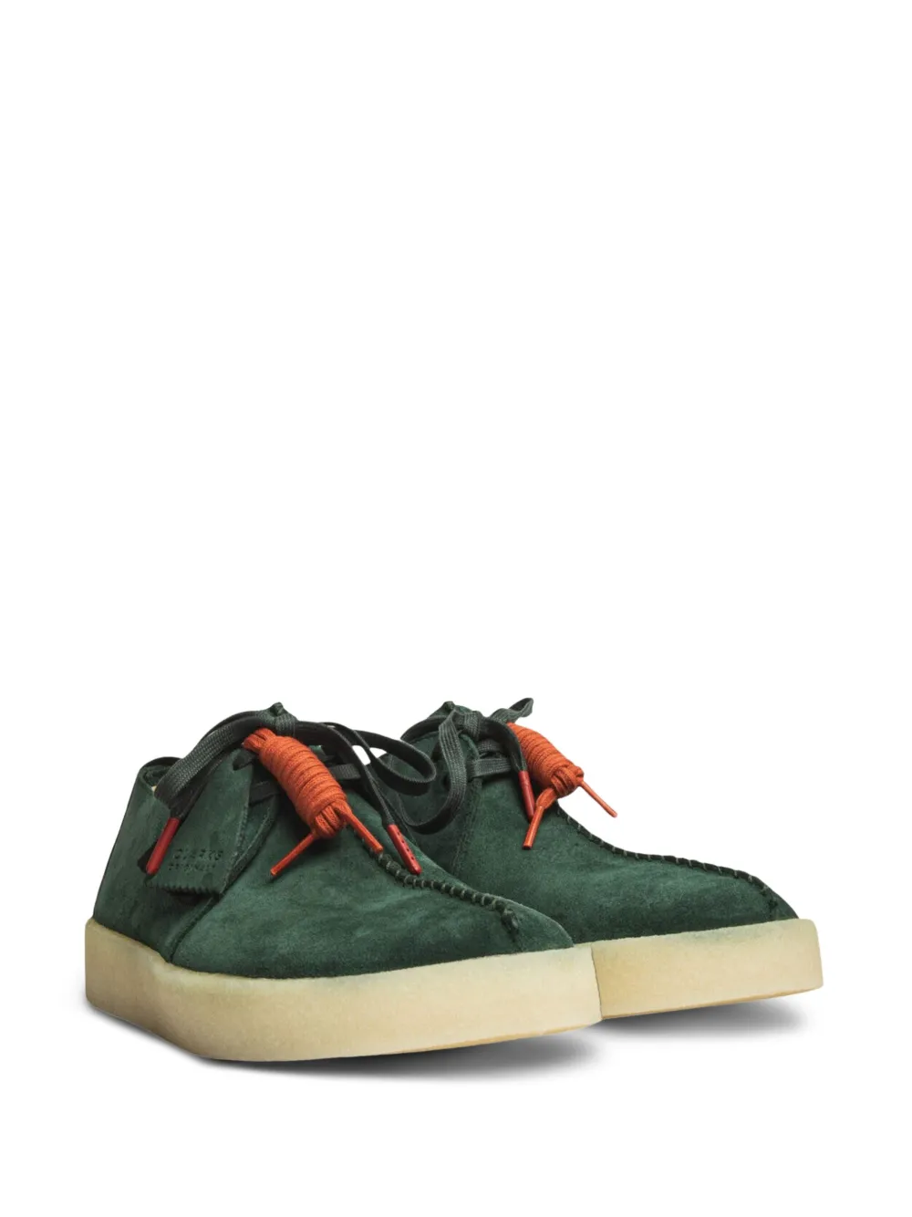 Clarks Originals Trek "mid Green Suede" Desert Boots In Green