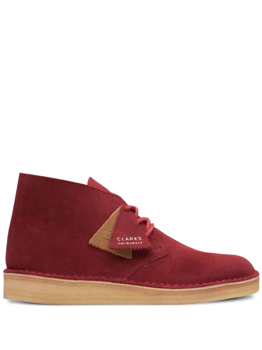 Clarks Originals Clarks Desert Coal "Brandy Suede" boots Red