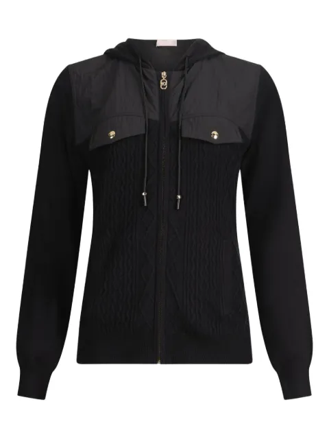 LIU JO Kapuzenpullover mit Zopfmuster