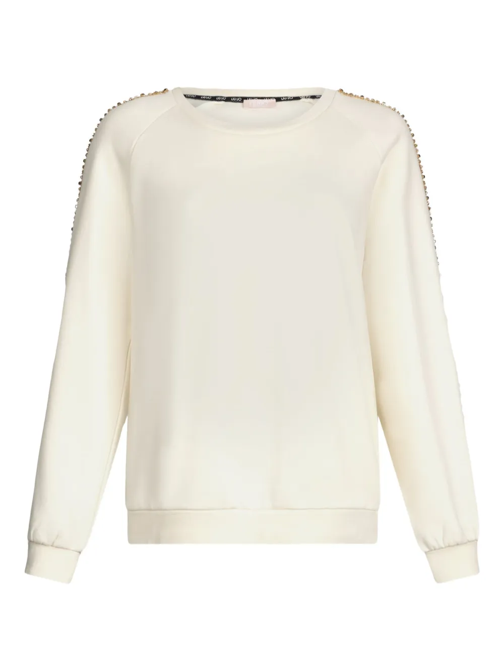 LIU JO Sweater versierd met stras Wit