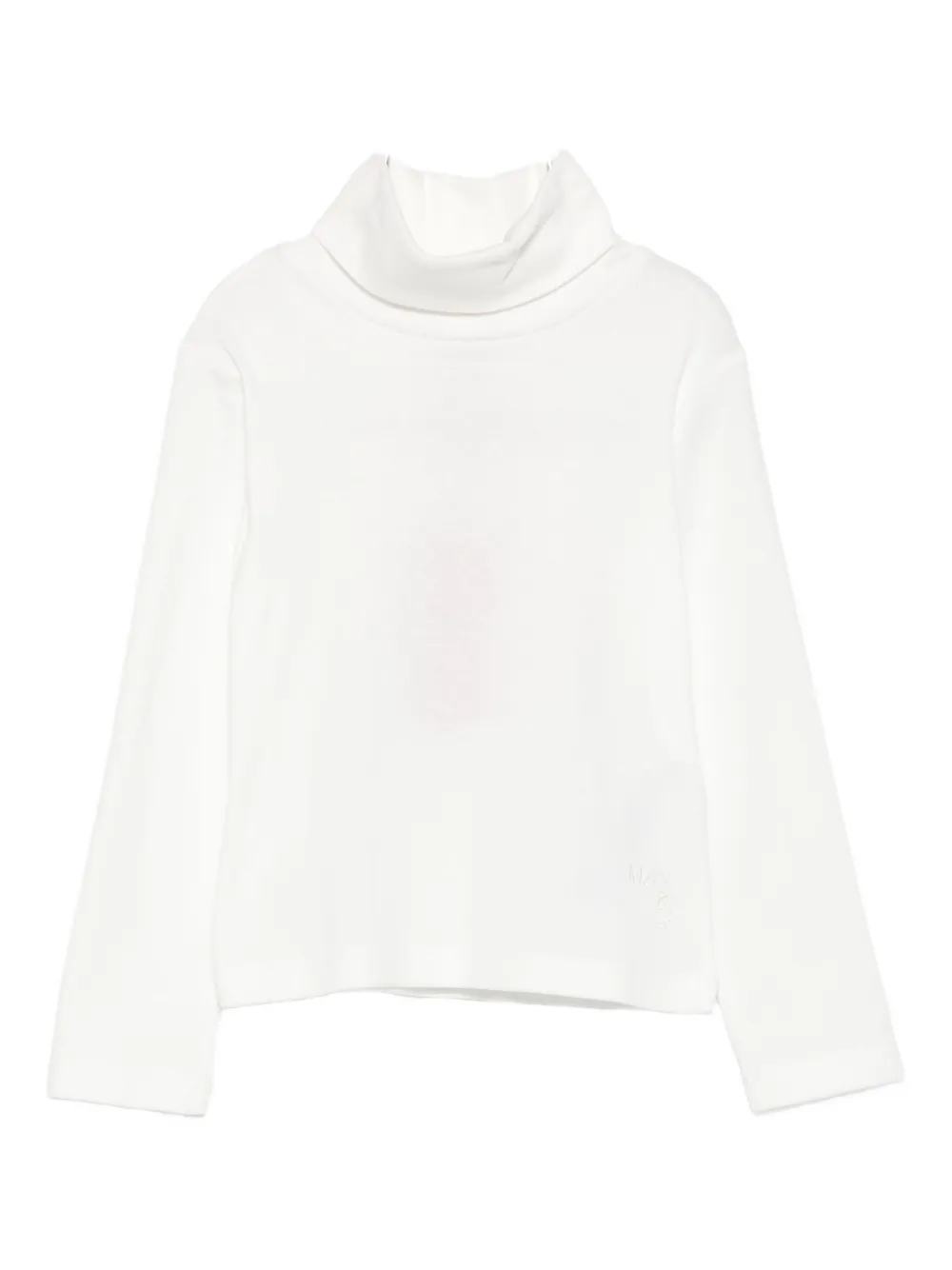 Max & Co Kids' Turtleneck Long-sleeve Top In White
