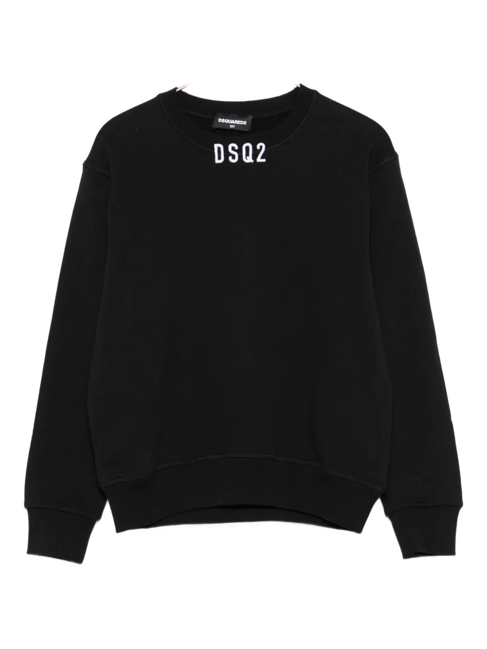 DSQUARED2 KIDS logo-embroidered sweatshirt Zwart