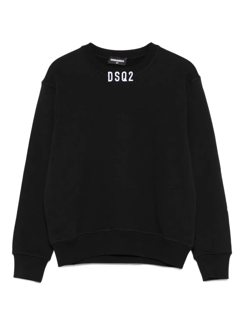 DSQUARED2 KIDS logo-embroidered sweatshirt Zwart