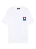 DSQUARED2 KIDS maple-leaf patch T-shirt - White