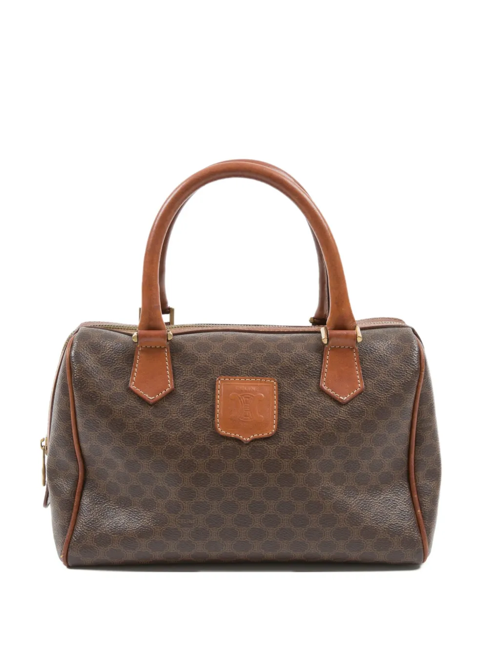 Céline Pre-Owned 1980s スピーディ トリオンフ ハンドバッグ ミニ - ブラウン Céline Pre-Owned 1980s スピーディ トリオンフ ハンドバッグ ミニ - ブラウン