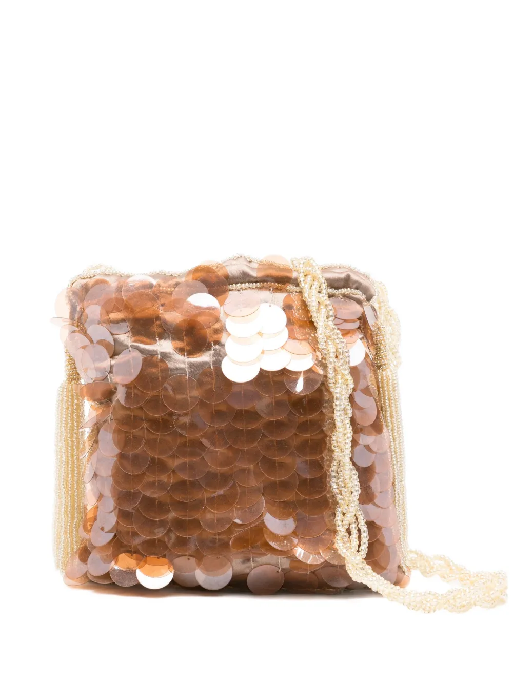 P.A.R.O.S.H. sequinned tassel-detail cross body bag Bruin