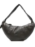 LEMAIRE Croissant knotted leather shoulder bag - Grey