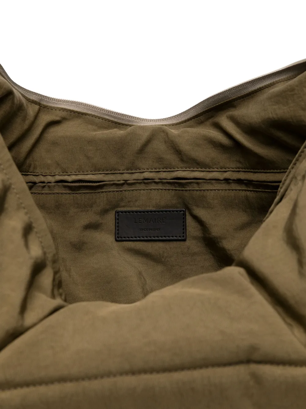 LEMAIRE Gewatteerde schoudertas Groen