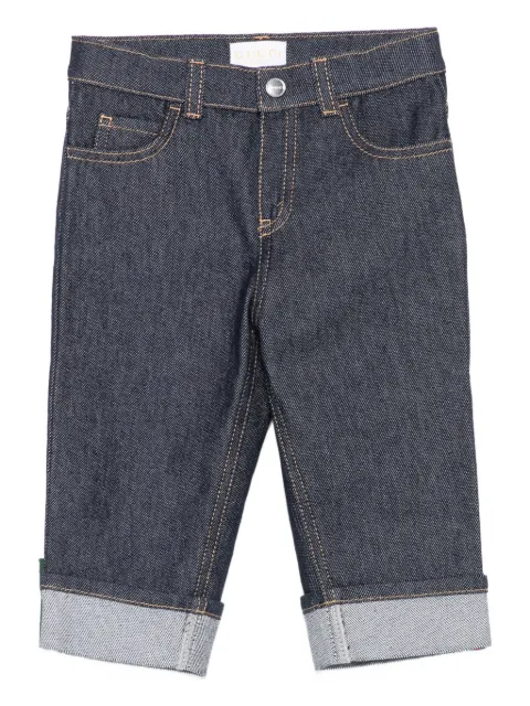Gucci Kids جينز بشريط ويب