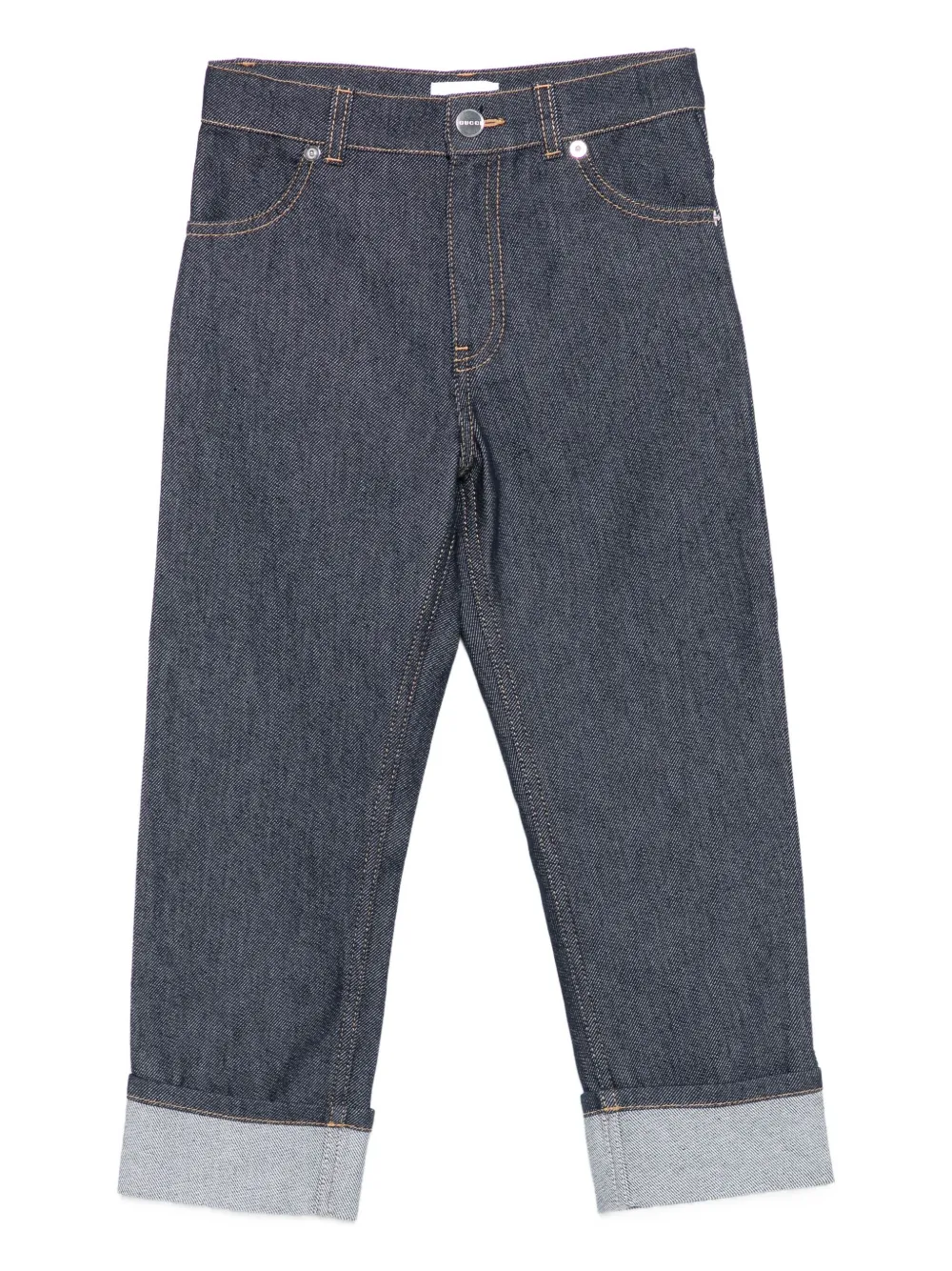 Gucci Kids Jeans met Web-detail Blauw