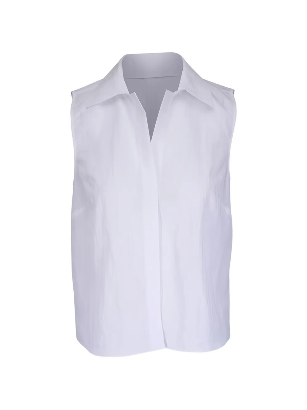 Vince collared sleeveless blouse - Bianco