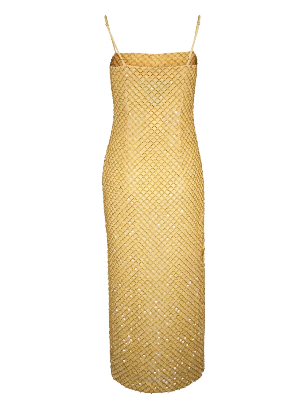 Veronica Beard Sequin-embellished Midi Dress In Yellow