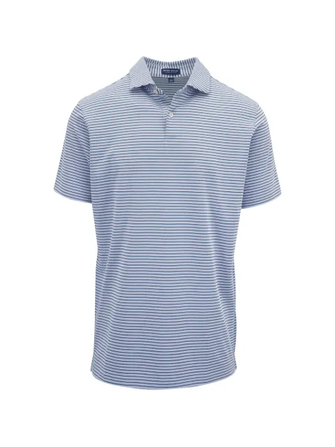 Peter Millar striped short-sleeve polo shirt