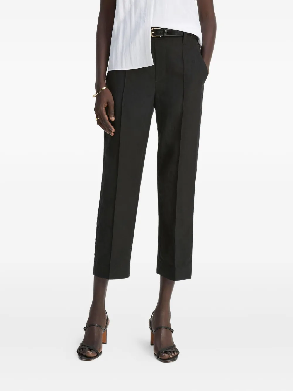 Vince pleated-pocket trousers | Black | Image 1