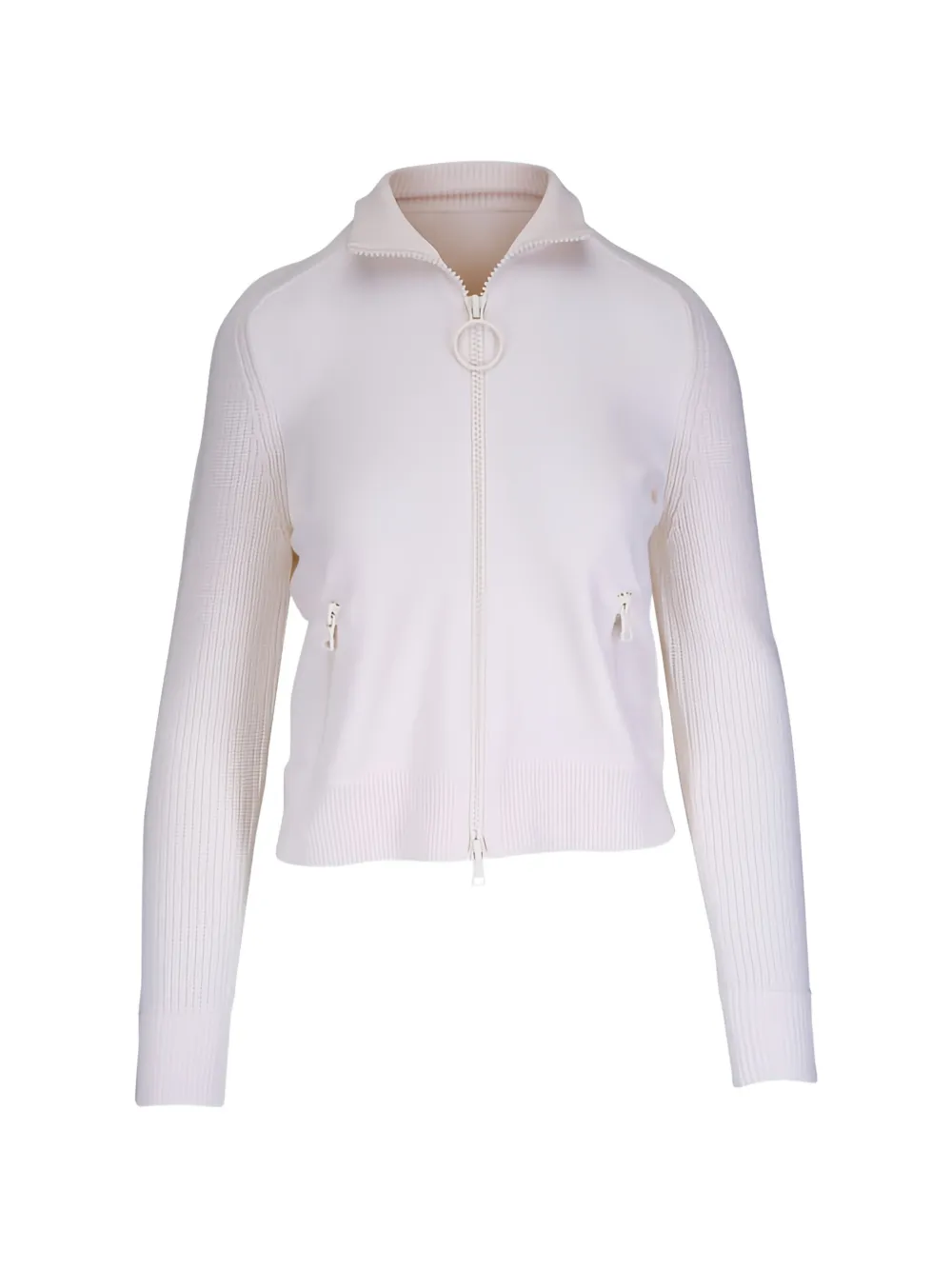 Akris Punto ribbed-sleeve zip-fastening cardigan - Toni neutri