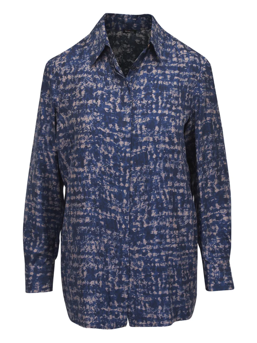 Kiton abstract-print shirt | Blue | Image 1