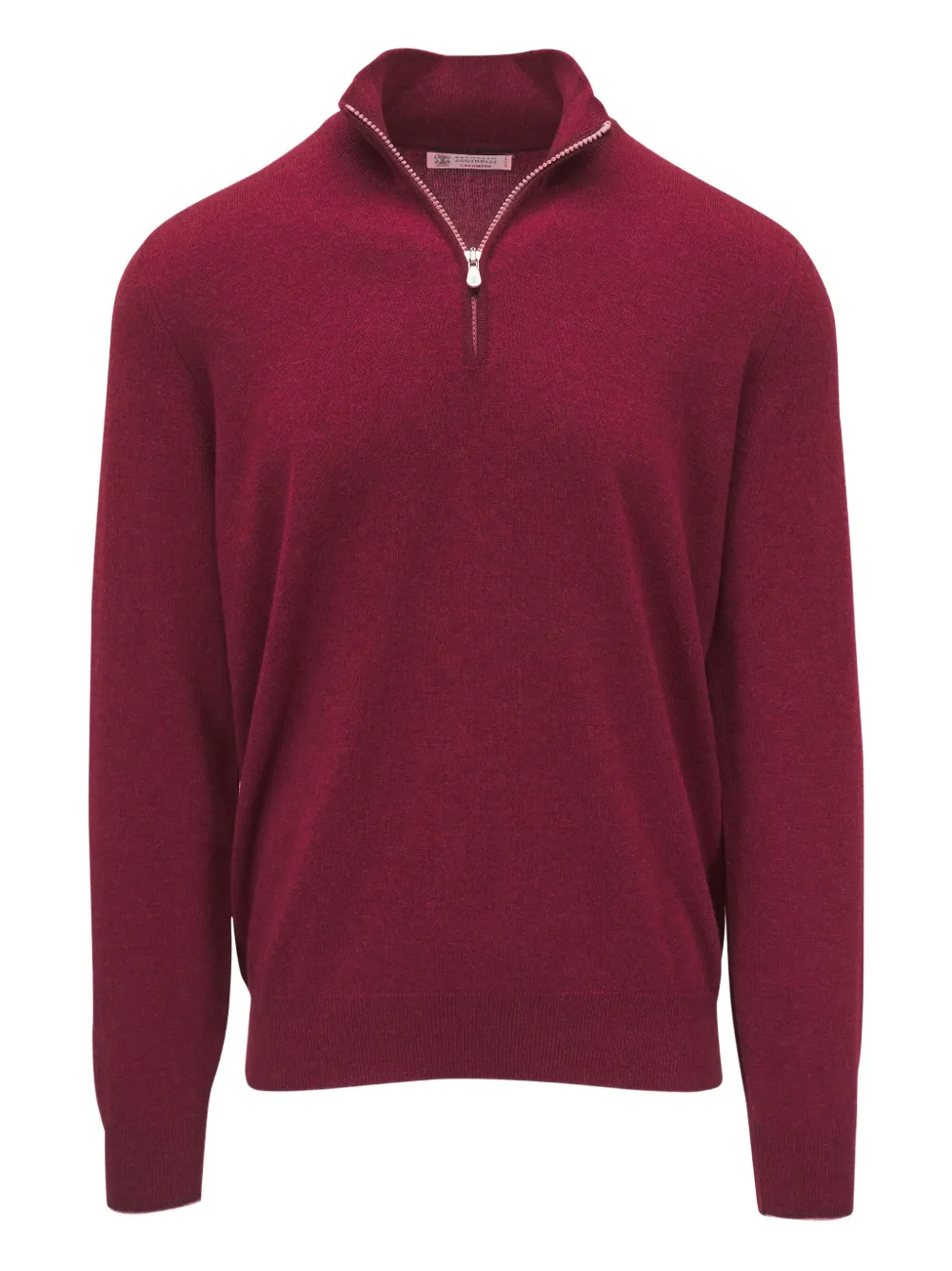 Brunello Cucinelli pull en cachemire à col zippé | rouge | Image 1