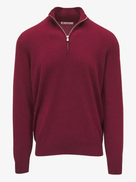 Brunello Cucinelli half-zip cashmere sweater