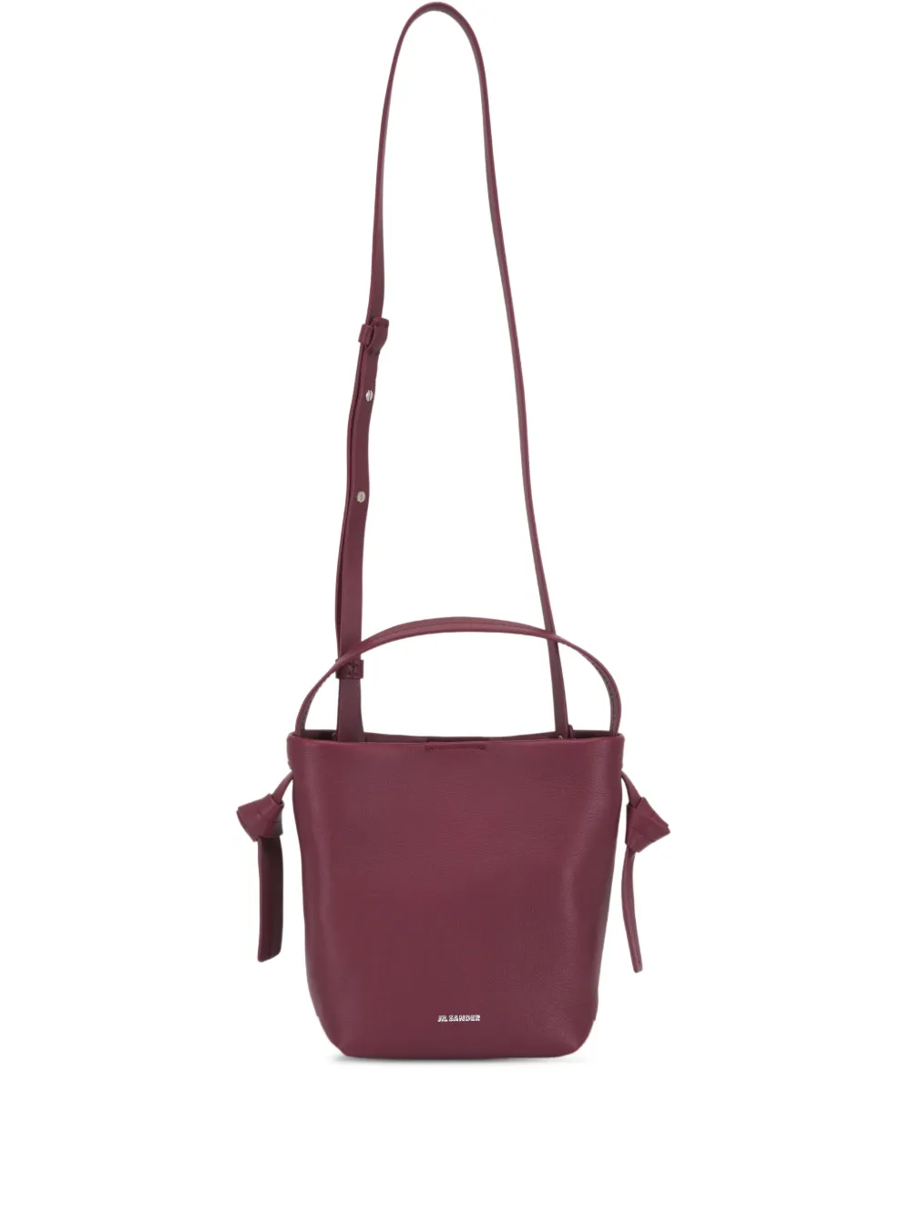 Jil Sander Knot-detail Shoulder Bag In Red