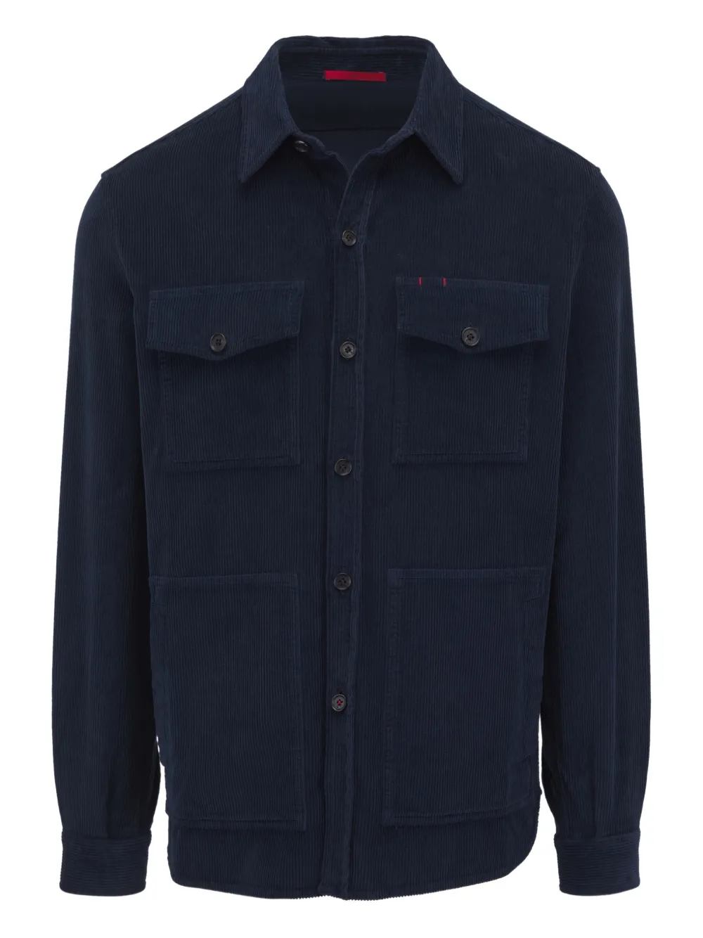 Isaia corduroy pocketed shirt jacket | Blue | Image 1