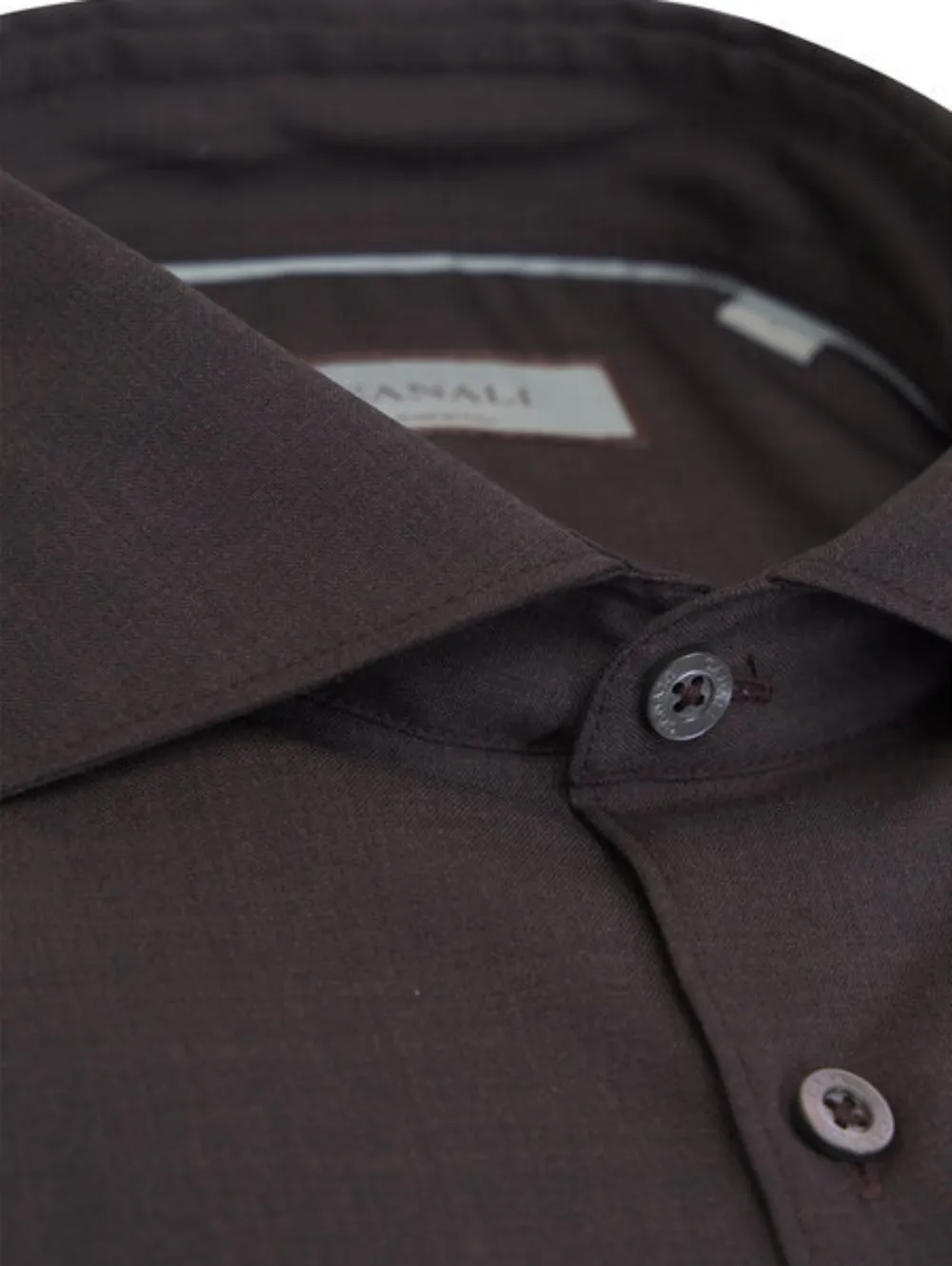 Canali button-up shirt - Bruin