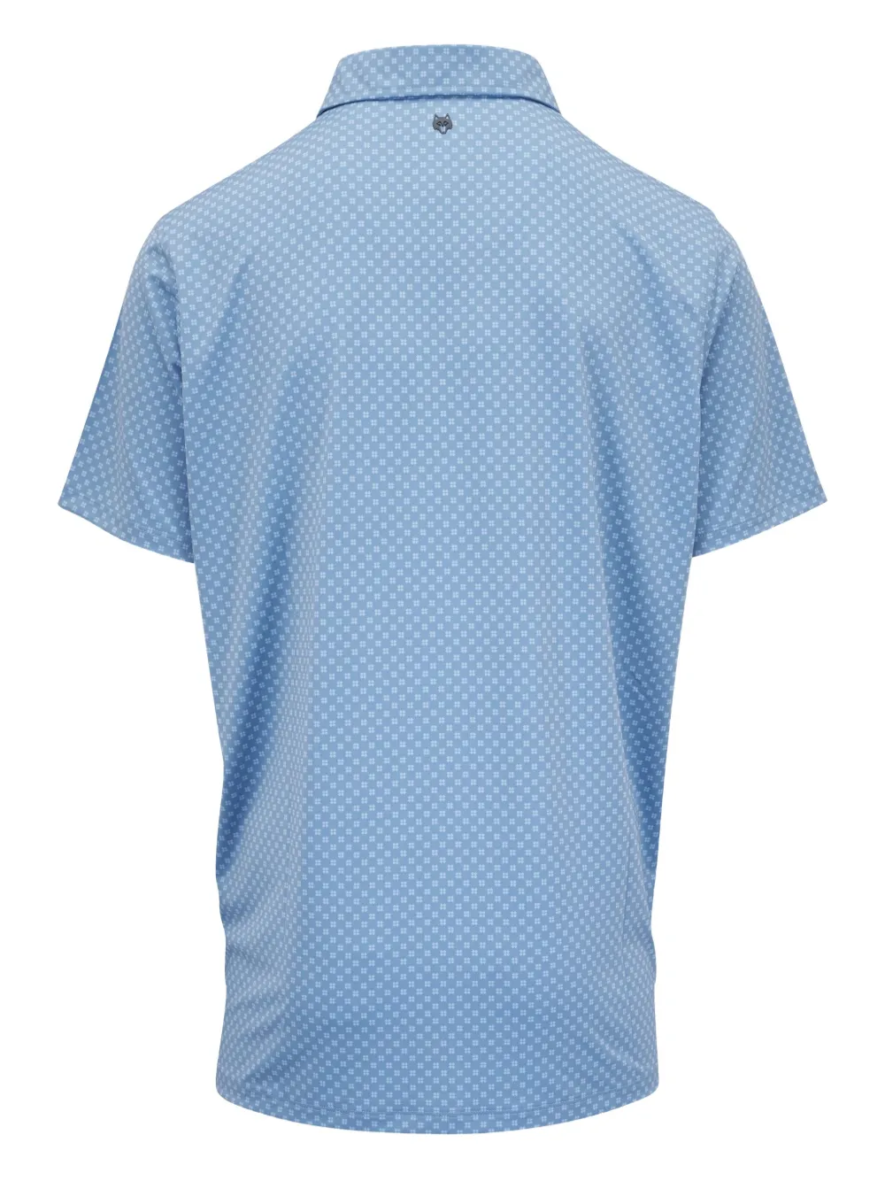 GREYSON Poloshirt met geometrische print - Blauw