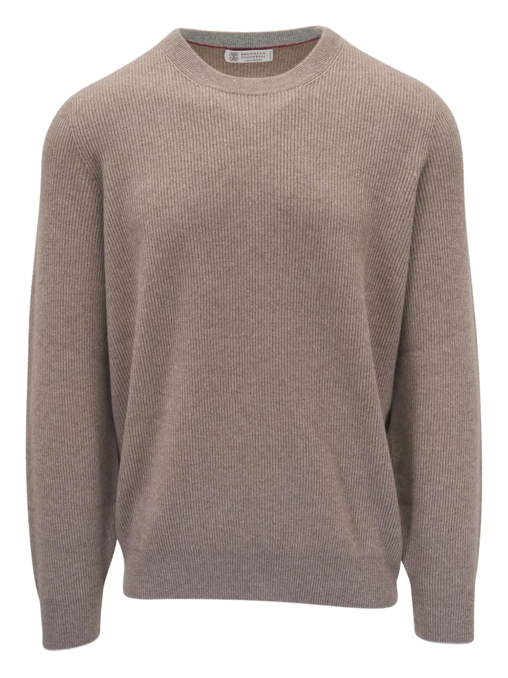 Brunello Cucinelli suéter de cachemira tejido de canalé | marrón | Image 1