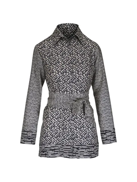 Kiton patterned long-sleeve blouse 