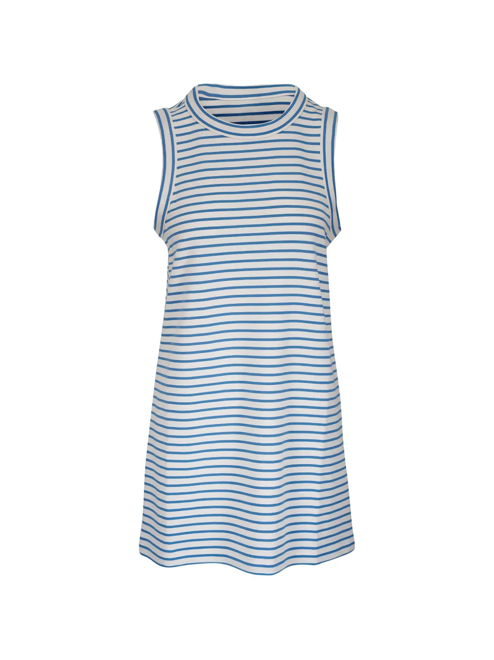 Veronica Beard striped-pattern sleeveless mini dress - Bianco
