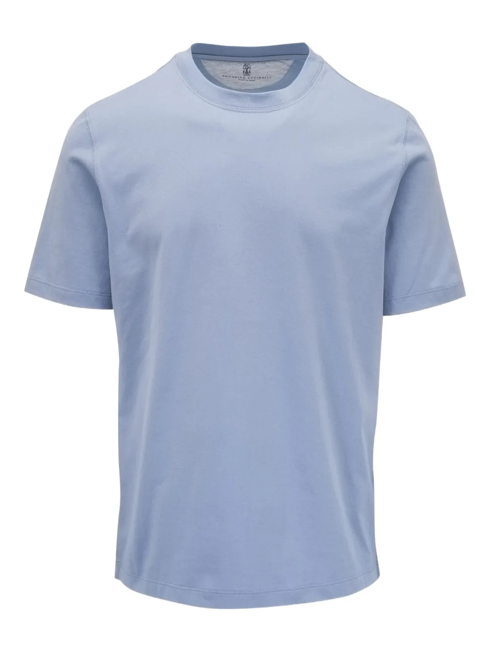 Brunello Cucinelli short-sleeves crew-neck T-shirt | Blue | Image 1