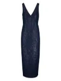 TWP V-neck sequinned dress - Blue