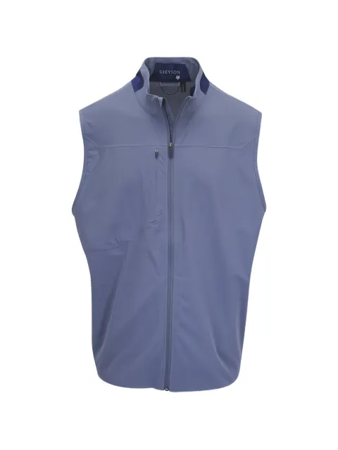 GREYSON zip sleeveless jacket