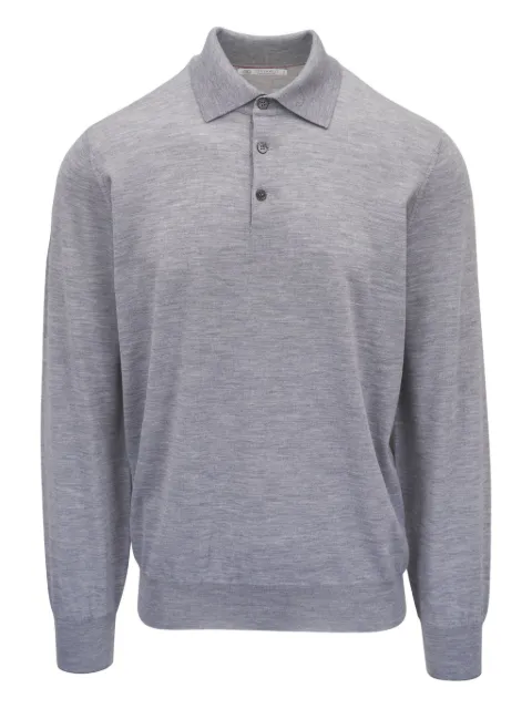 Brunello Cucinelli playera tipo polo manga larga
