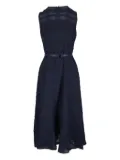 Akris belted textured midi dress - Blue