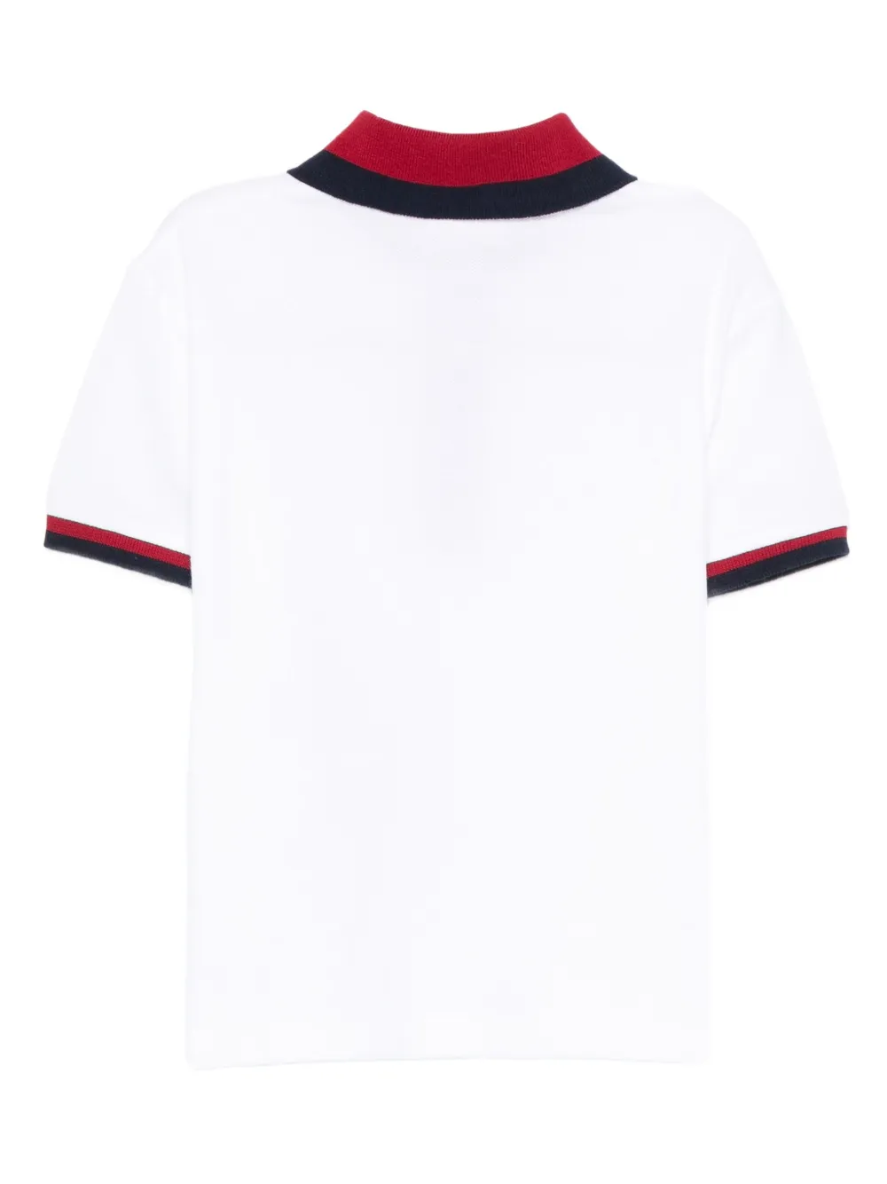 Gucci Kids Poloshirt met contrasterende kraag Wit