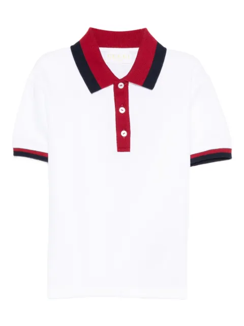 Gucci Kids contrast-collar polo shirt