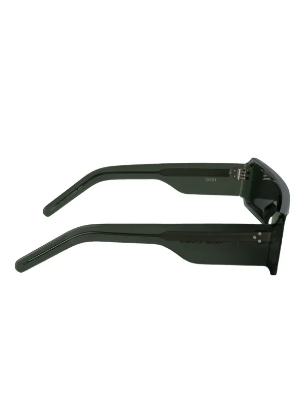 Rick Owens Geth rectangle-frame Sunglasses | グリーン | FARFETCH JP