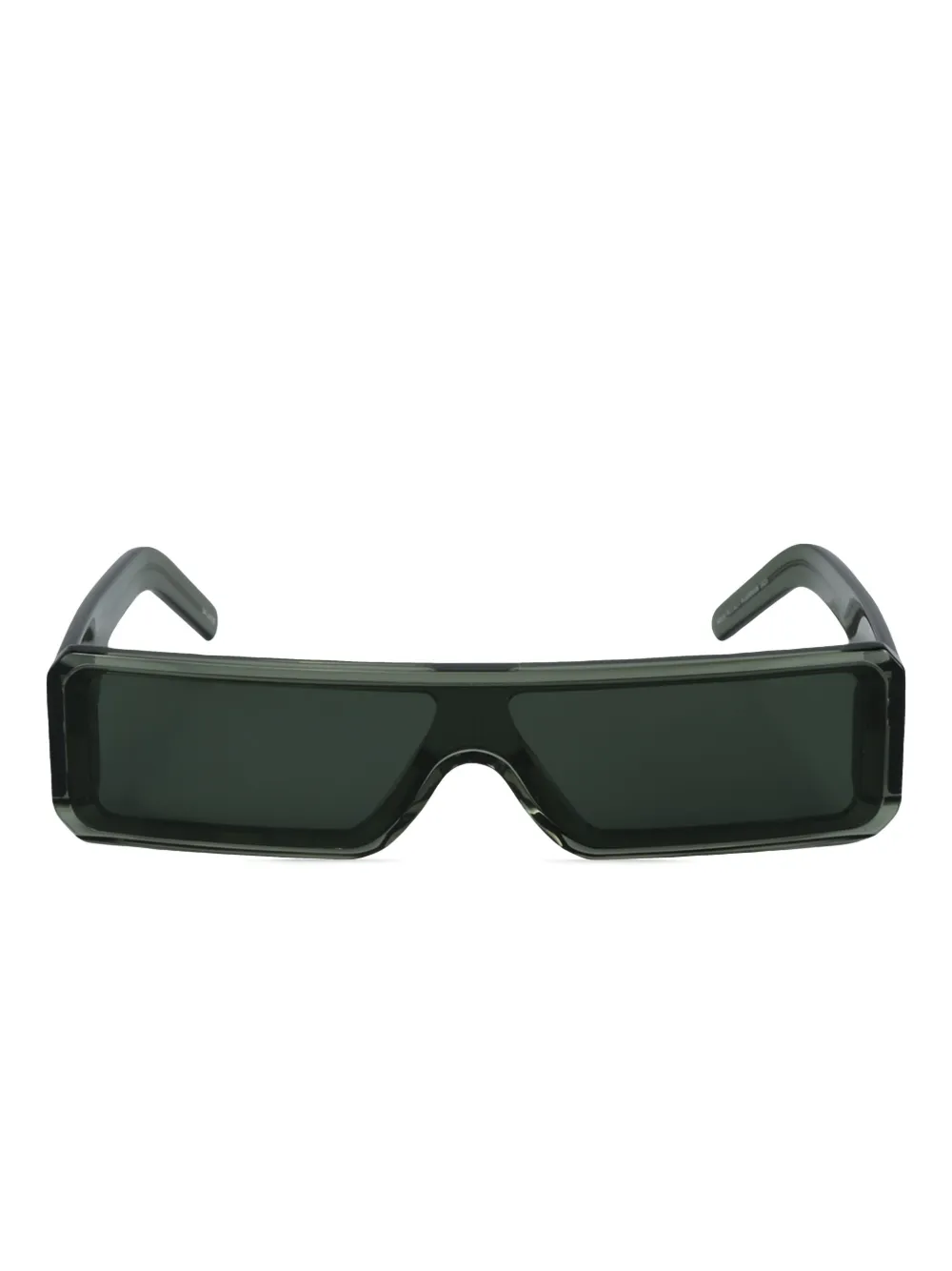 Rick Owens Geth rectangle-frame sunglasses Groen