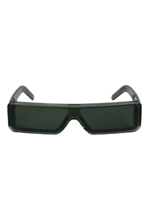 大人気! RICK OWENS Rectangular サングラス スタイリッシュ Rick Owens スクエアフレーム サングラス | ブラック | FARFETCH JP