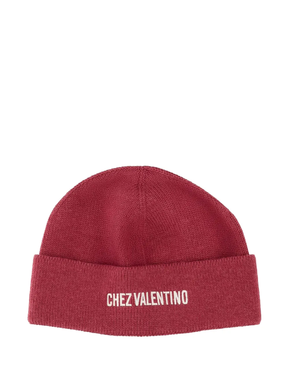 Valentino Garavani Muts met geborduurd logo Rood
