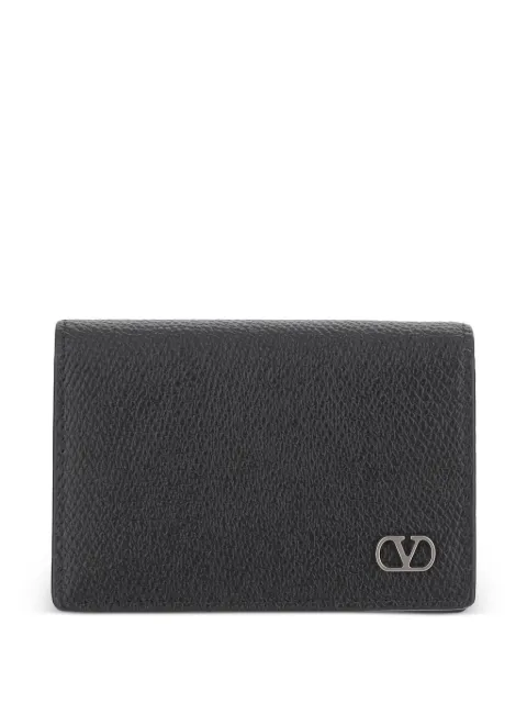 Valentino Garavani logo-plaque leather wallet