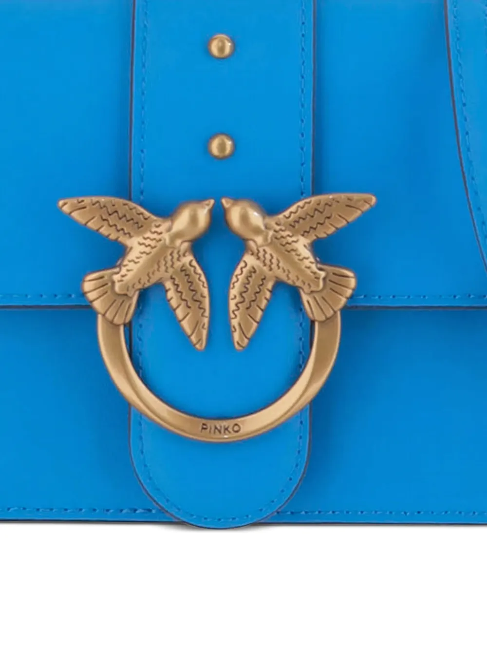 PINKO Love One mini-tas met omslag Blauw