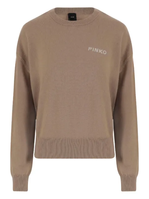 PINKO jersey con logo Love Birds
