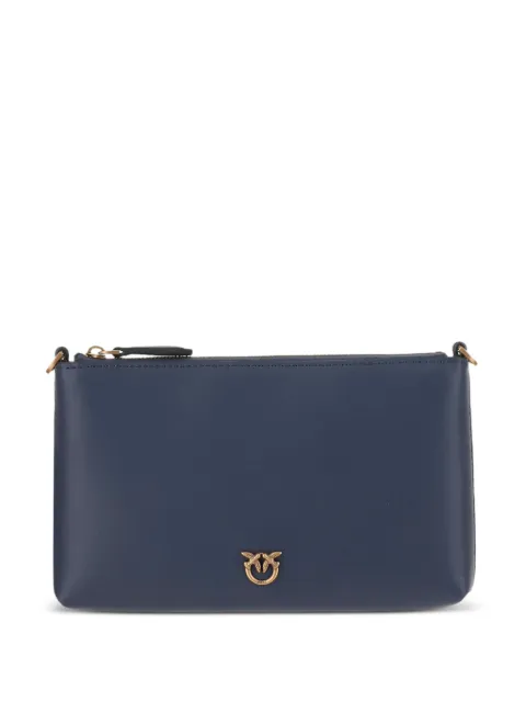 PINKO logo-plaque zip clutch bag